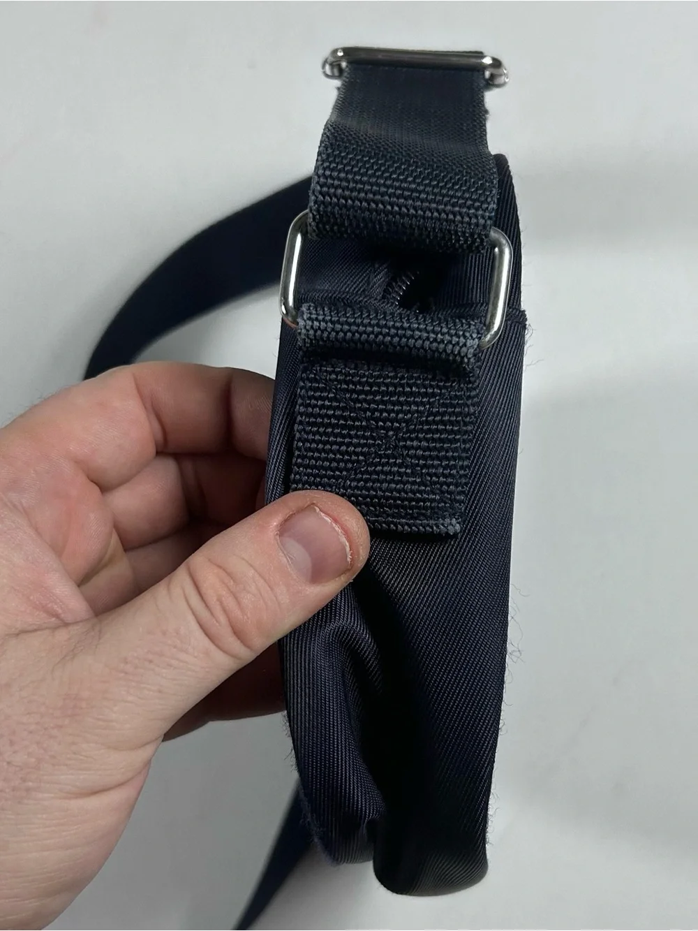 VTG Polo Sport Ralph Lauren Navy Blue Mini Crossbody Bag Nylon American Flag
